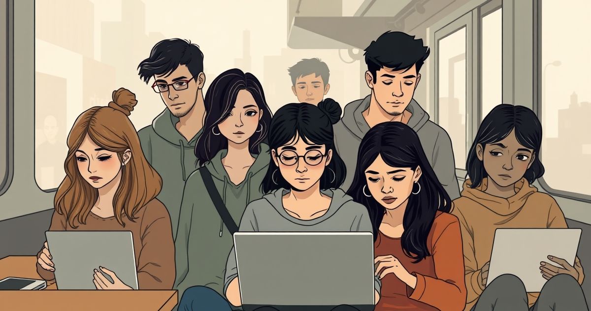 a group of people looking at a laptop